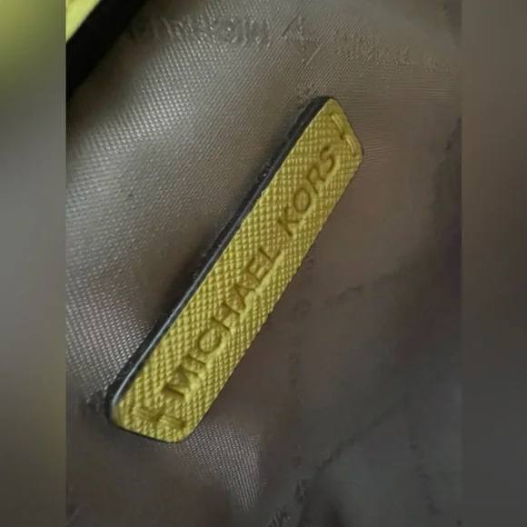 Michael Kors Yellow Crossbody with silver hardware - Picture 13 of 14